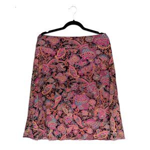 Paisley Y2K Style Vintage Skirt Size L